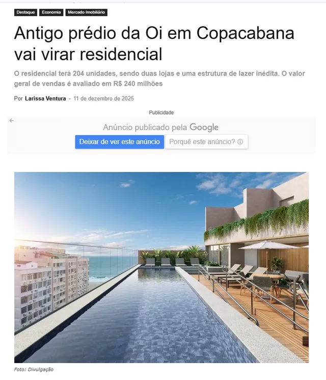 Matéria: Diario do Rio
